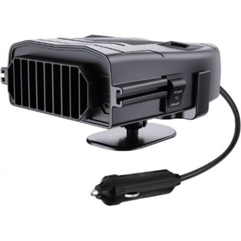 2-in-1 Auto-Lüfterheizung, 12 V, 150 W, tragbare 360°-Drehheizung mit Zigarettenanzünderstecker, Entfroster und Entfeuchter (1/4)