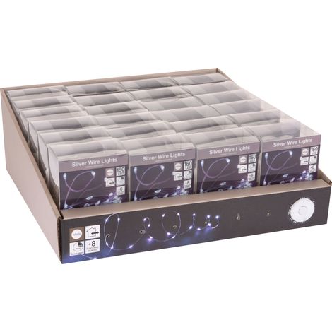160 MICROLED LINEARI LUCI BIANCO FREDDO A BATTERIA CON GIOCHI DI LUCE (1/2)