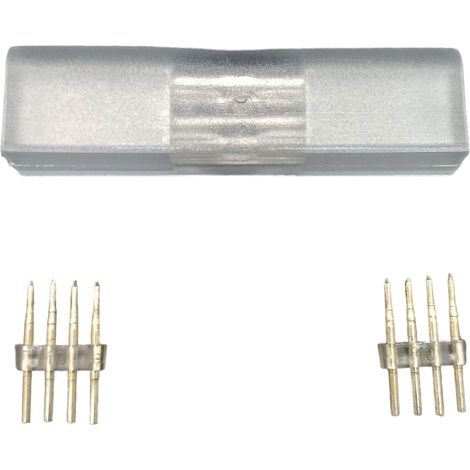 Jandei - Neon LED Conector transparente neon led flexible RGB 1 y 2 caras Accesorio Neon LED
