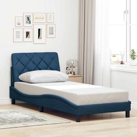 Estructura de cama sin colchón tela azul 80x200 cm vidaXL (1/5)