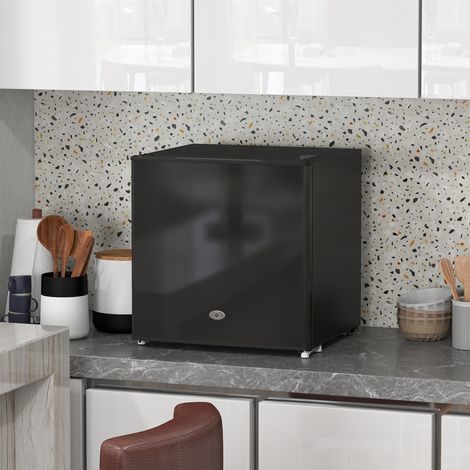 Mini congélateur coffre noir 35 l boîte électrique autoportante mini congélateur 47 x 44,2 x 48,8 cm 45 w style élégant