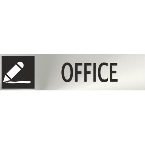 Señal informativa Office Acero Inoxidable Adhesivo de 0'8mm 50 x 200 mm SEKURECO (1/2)