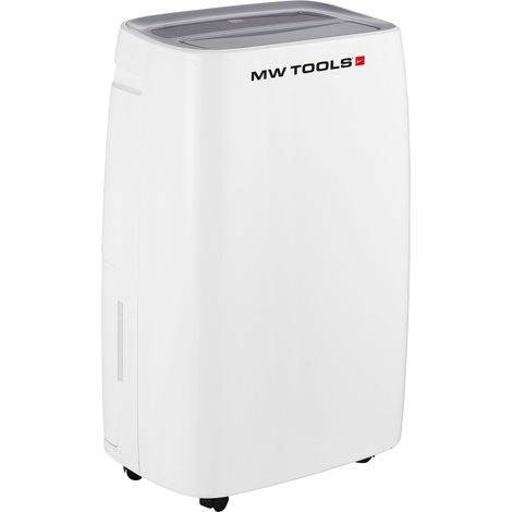 Déshumidificateur mobile 20L/jour - 380W, silencieux, réservoir 6L, idéal cave, buanderie ou dégât des eaux 40m² MW Tools BD20H