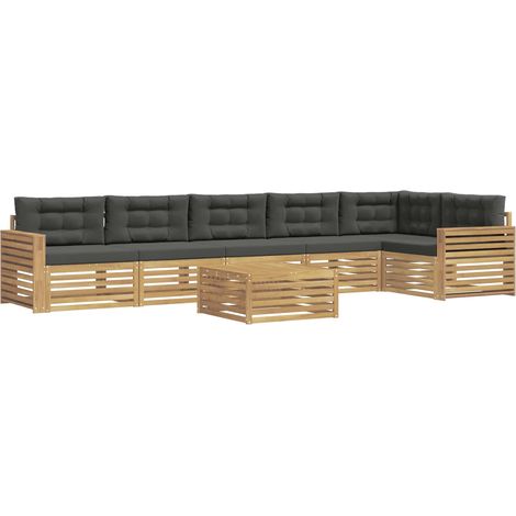 Outdoor Sofa Set 7 pcs White and Anthracite 79 x 79 x 37 cm vidaXL (1/5)