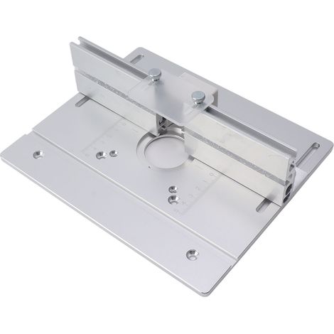 Plaque d'insertion pour table de fraisage en aluminium et bois, outil auxiliaire de gravure pour machine à découper et à graver le bois (1/5)