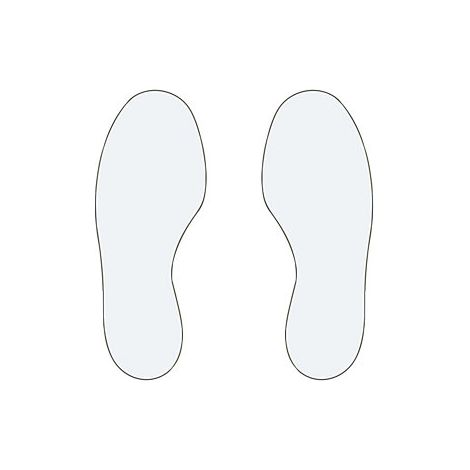 kaiserkraft Marcature da pavimento in PVC piedi 25 destra / (1/2)