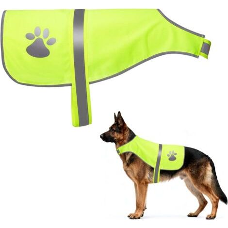 Gilet Jaune Chien, Gilet Fluo pour Chien, Gil et Fluo Ch ien, Gi Let Reflechissant C Hien, Gil et Chi en Fluo pour Promenades Nocturnes et Activités Extérieures Petit Grands Chi ENS (1/5)