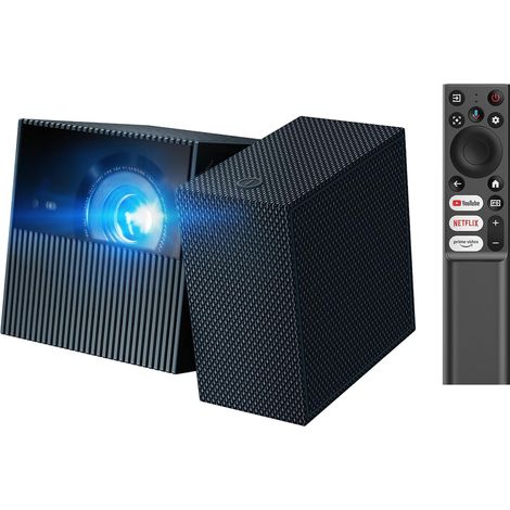 4K Video Projector – Mini Portable Projector, 750 Lumens ISO, Wi-Fi and Bluetooth, AutoFocus, Keystone, 360° Adjustable, for Home Theater, Indoor, Outdoor, Gaming (1/5)