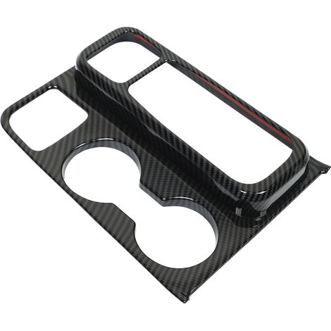 Couvercles de porte-gobelets style fibre de carbone pour le panneau de commande central du pick-up Ford Maverick à conduite à gauche. (1/5)