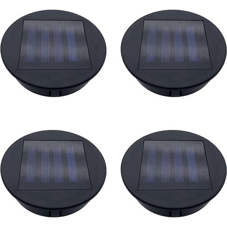 Lot de 8 couvercles de rechange pour lanternes solaires, accessoires de rechange étanches pour lanternes solaires rondes (3,15 pouces) (1/5)