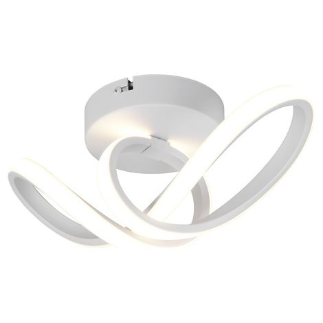 Plafonnier LED moderne blanc boucle RUSA RL 7W 4000K (1/3)