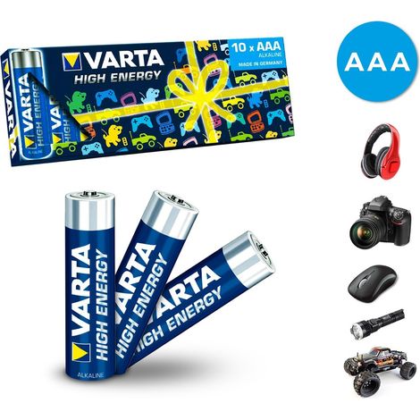 Paquete de 10 pilas AAA Varta 774128 alcaline LR03 1.5V