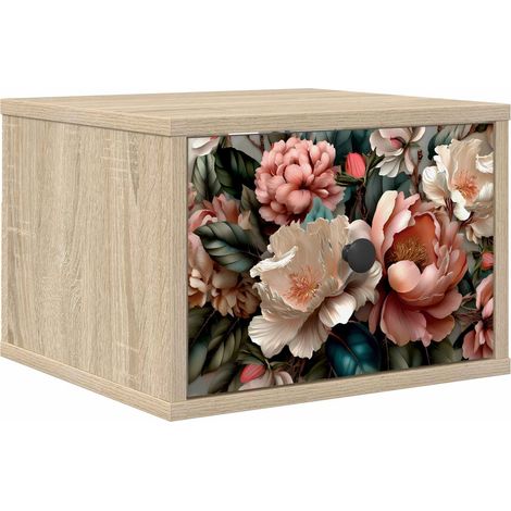Maison Exclusive - Mobiletto da comodino a parete BORNE Rovere Sonoma (1/5)