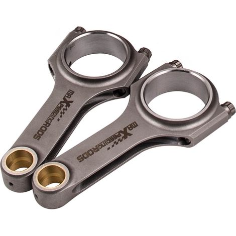 FORGED 4340 CONNECTING RODS OVERTURNED H BIELLE for FIAT 500 2 CYLINDER 126MM (1/5)