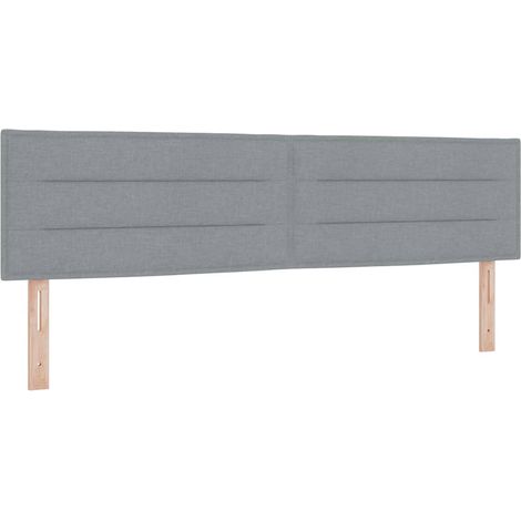 Maison Exclusive - Tête de lit Gris clair tissu (1/5)