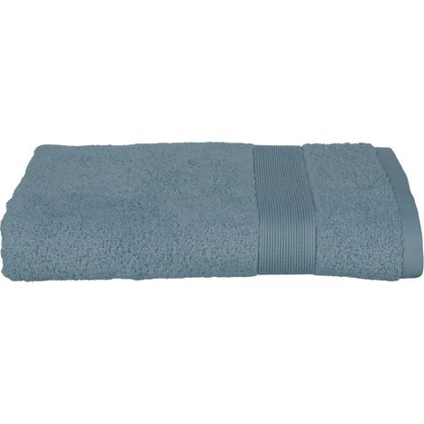 Lenzuolo doccia Praia in cotone blu tempesta 70x130cm - Atmosphera créateur d'intérieur