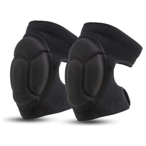 [NEVER USED] Pair Work Knee Pads, Black Protective Garden Knee Pads Non-Slip, Anti-Collision Knee Pads, Multifunctional Garden Knee Pads - Black L