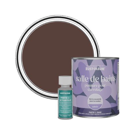 Peinture pour Carrelage de Salle de Bain, Finition Satinée - Valentina 750ml (1/3)