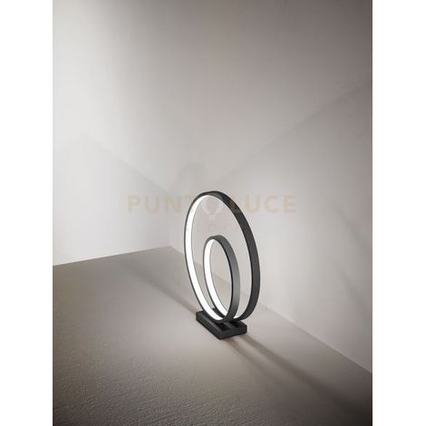 RITMO Lampada da tavolo LED 28W 2240LM 3000K in metallo colore nero diffusore in silicone