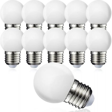 10er-Pack E27 G45 LED-Lampen - Warmweiß 3000 K - 5W G45 - Nicht dimmbar [Energieklasse G] (1/4)