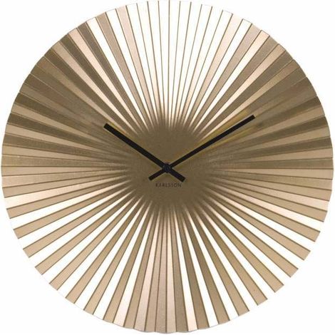 Horloge design en métal Sensu Doré (1/4)