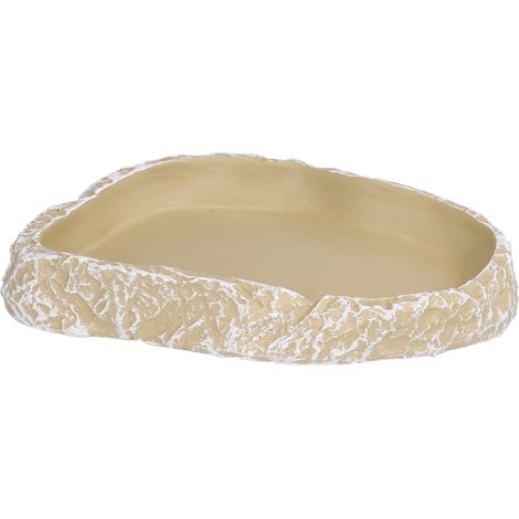 Abreuvoir pour reptiles, résine, gamelle pour animaux, aquarium, tortues, lézards, jaune (1/5)