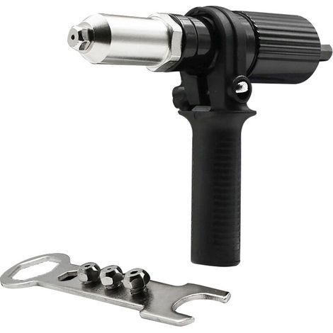 LAN Elektrische Nietpistole, Zugnietpistolenadapter für elektrische Bohrmaschinen, Nietmaschinen und Nagelpistolenköpfe (1/5)