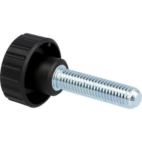 Molette 12mm noir