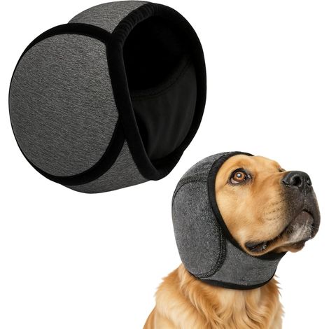 Cache-oreilles pour chien, protection auditive pour chien, réduction du bruit, protection des oreilles, enveloppement élastique étanche pour petits chiens de grande taille, bain, promenade, apaisement (1/5)
