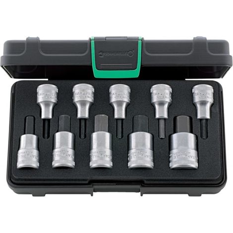 Caja llaves de empalme Torx 1/2"10 unidades i6kt. Stahlwille