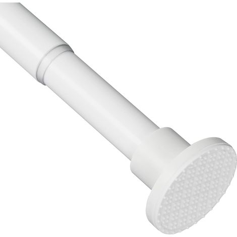 Tringle télescopique extensible 70-195 cm Sans perçage Blanc Pour armoire (1/5)