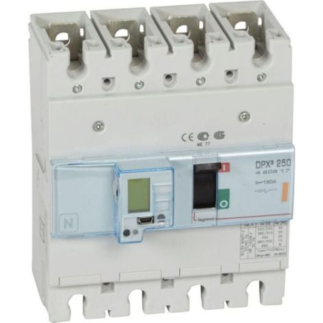 Disjoncteur électronique DPX³250 pouvoir de coupure 25kA 400V - 4P - 160A - LEGRAND
