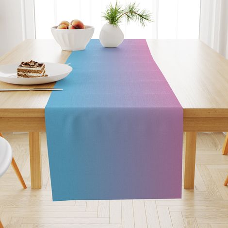(33x183CM)Coureur de table en lin Pour l'extérieur, le balcon, l'intérieur et la décoration de fête (1/3)