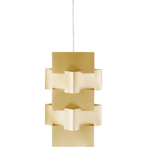 Sospensione Moderna Building Polilux ® New Gold E Metallo Cromo 1 Luce E27 H60Cm (1/2)