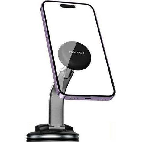 Support Voiture Magnétique - Pour Pare-Brise Et Tableau De Bord - Bras Réglable Jusqu'à 55 Mm - Noir - 1 Pièce (1/4)