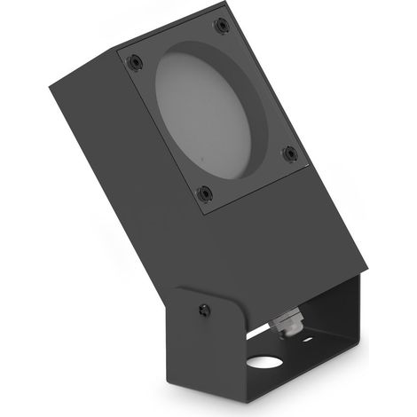 Ideal Lux proiettore serie SIRIO 1 luce GX53 IP65 nero metallo (1/4)