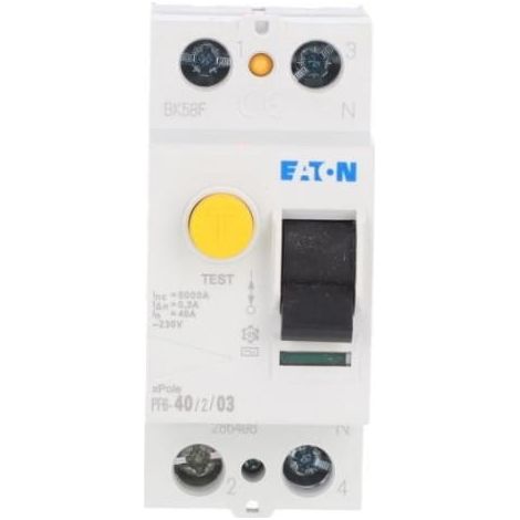 Interruttore differenziale 2P 40A 0,3A tipo AC PF6-40/2/03 286498