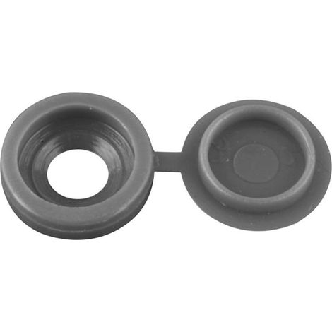 GARRYFIZH Couvercle de bouchon à vis en plastique, trou de protection décoratif M5 pour vis autotaraudeuses, meuble placard gris foncé (1/5)