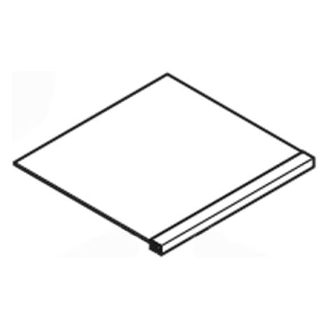 Duravit L-Cube Ersatz-Glasfachboden 32,3 x 31,1 cm, inkl. Träger (1/2)