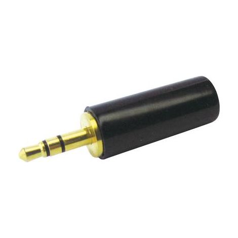 Jack 3.5 mm mâle, droit Cliff JPS-35G FT6301 Nombre de pôles: 3 stéréo noir 1 pc(s) D23630 (1/3)