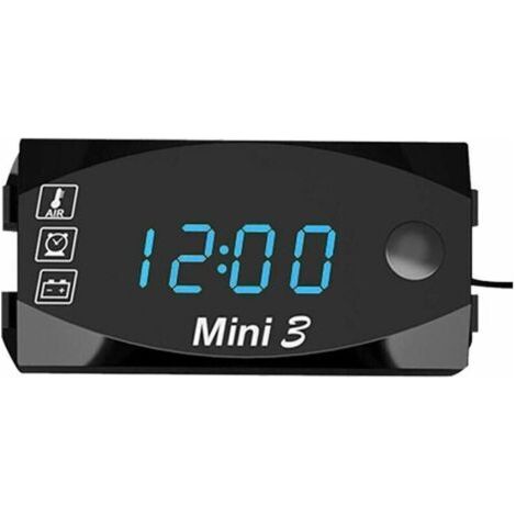 [JAMAIS UTILISÉ]Compteur Moto Digital - Compteur Moto Universel, 6V-30V Moto Horloge Électronique Thermomètre Voltmètre IP67 Étanche À La Poussière Étanche Montre LED (1/4)