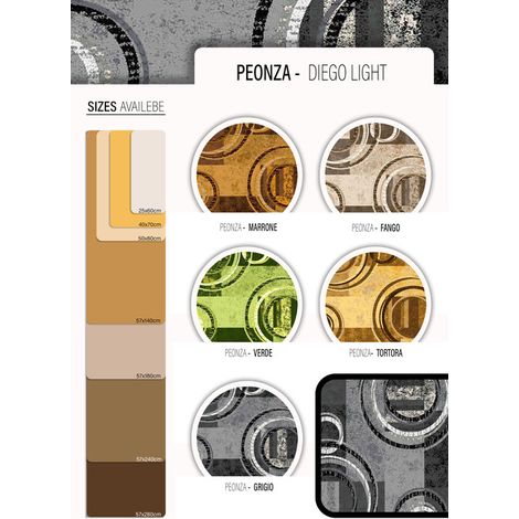 TAPPETO CUCINA PEONZA 57X240 CM ASSORTITO- 10,0 pz