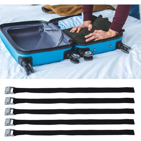 10-teiliger Sicherungsgurt mit Druckknopfverschluss, aus robustem Zink und Nylon, zum Transport von Waren und Gepäck (1/5)