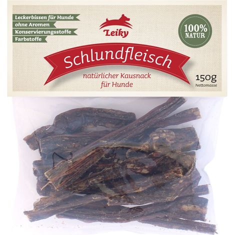 Rinder-Speiseröhre 150g Hundekauartikel leicht verdaulich Leiky
