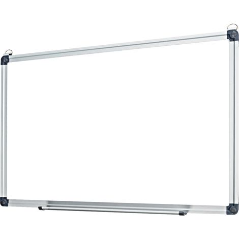 Pizarra de borrado en seco Pizarra de pared de 50 x 35 cm con bandeja extraíble Pizarra blanca magnética con marco de aluminio 200001227