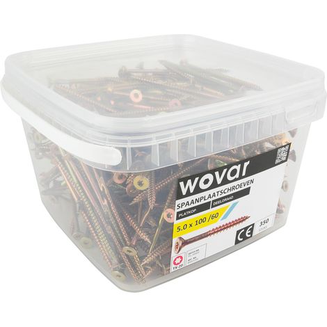 Seau-avantage Vis aggloméré Jaune zingué 5,0 x 100 mm Torx 20