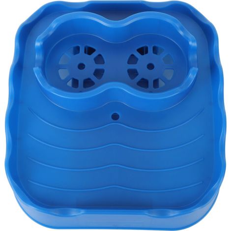 Zoternen Vassoio da bagno con fori di drenaggio, lato regolabile antiscivolo per piscine e vasche da bagno, colore blu