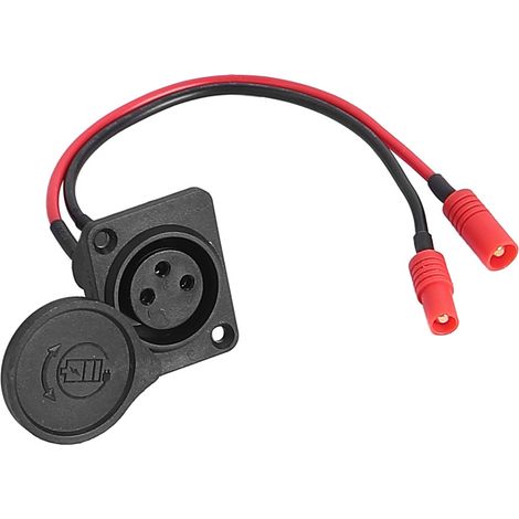 Le port de charge XLR à 3 broches et les prises XLR mâle et femelle sont compatibles avec les trottinettes électriques INOKIM OXO/OX. (1/5)