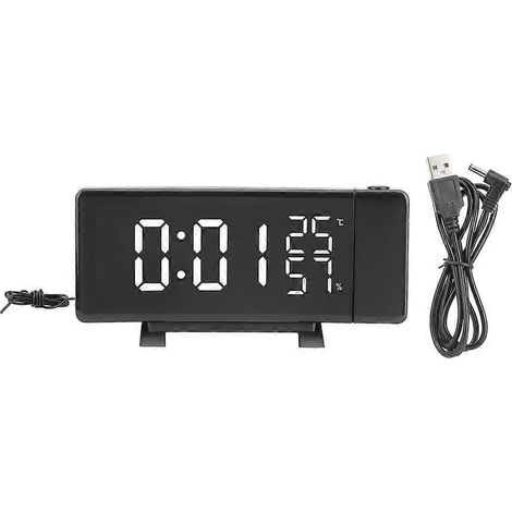 Innovativer digitaler USB-Projektionswecker mit Thermometer und Hygrometer für den Einsatz zu Hause und im Büro
