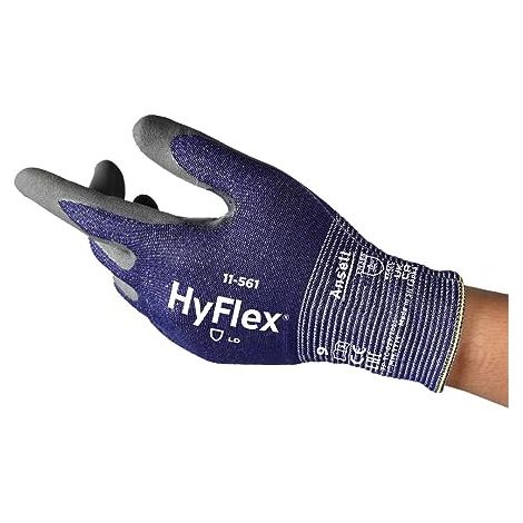 Ansell 11561R110-1P HyFlex® Nylon, HPPE, Basalto, Spandex, Poliestere Guanto da lavoro Taglia (Guanti): 11 EN 388:2016, (1/4)